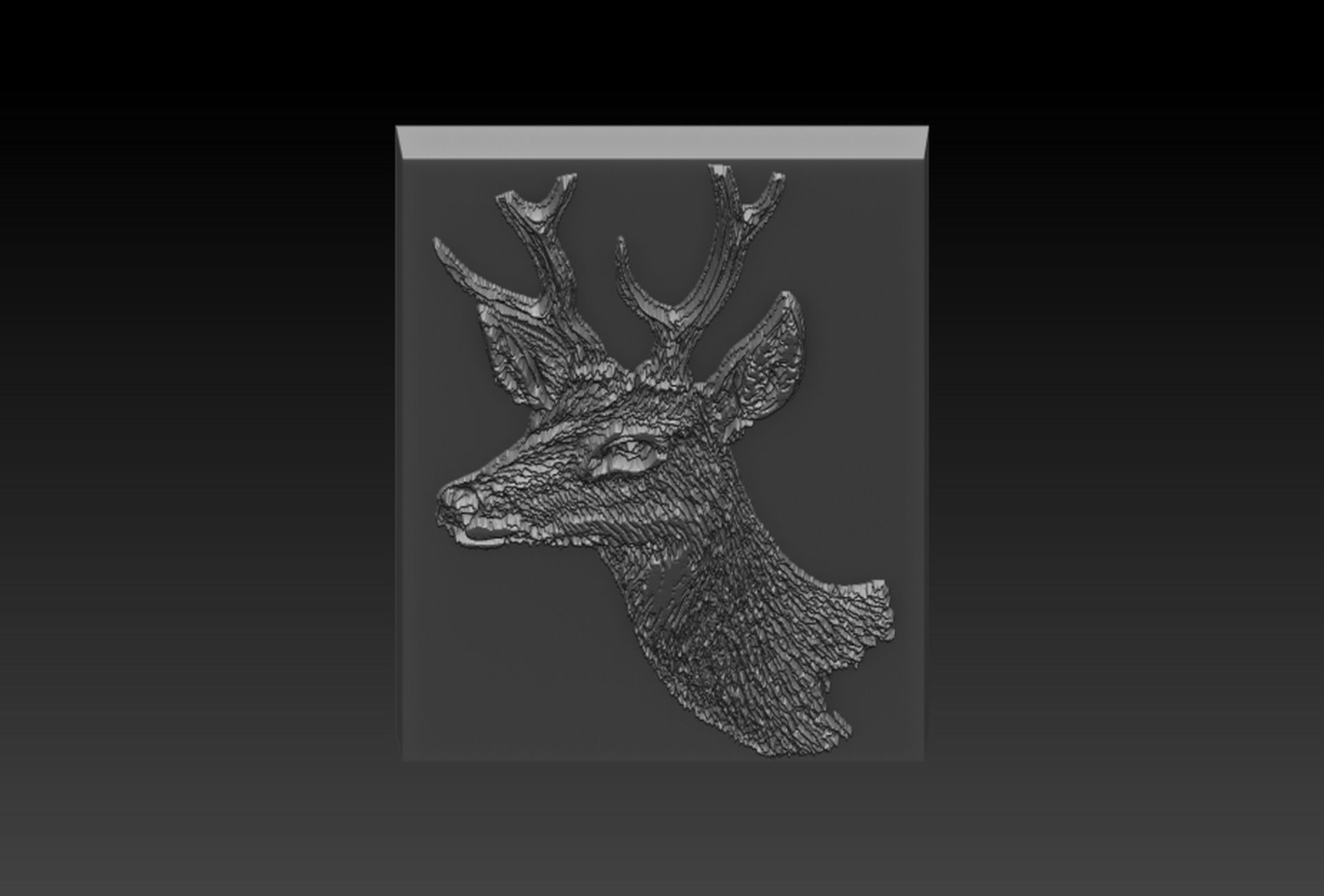 Deer Head 3D print model_3