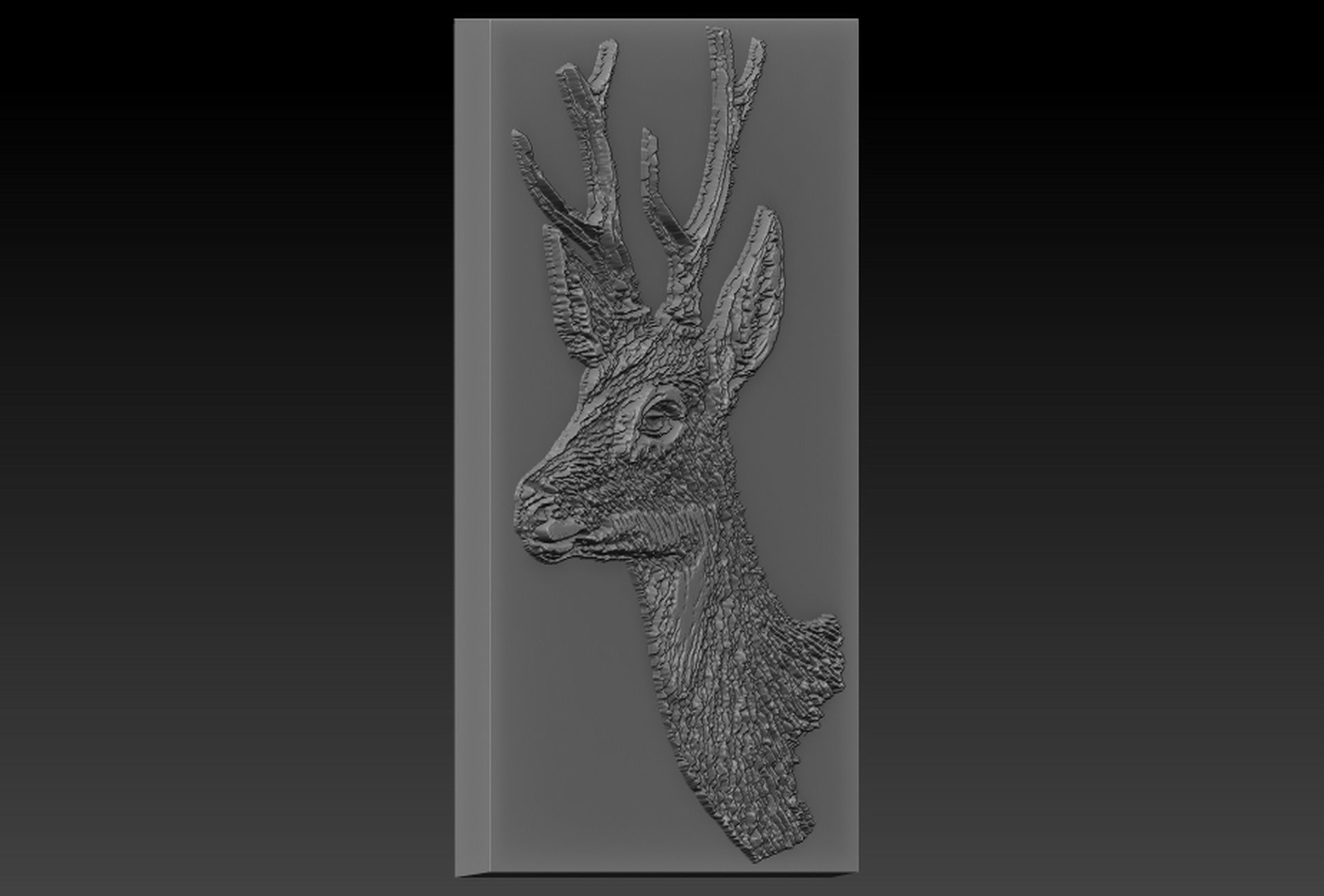 Deer Head 3D print model_1