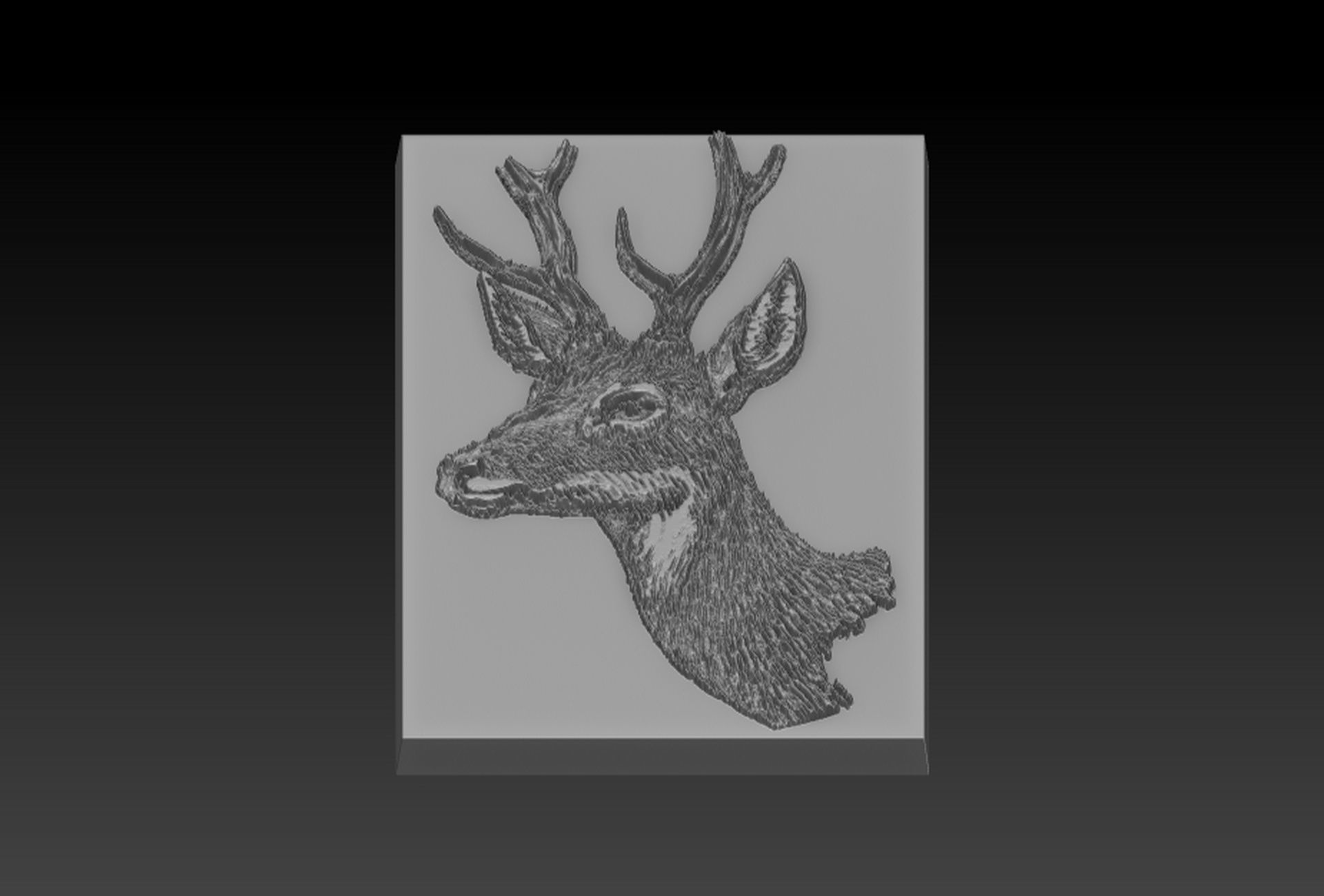Deer Head 3D print model_4
