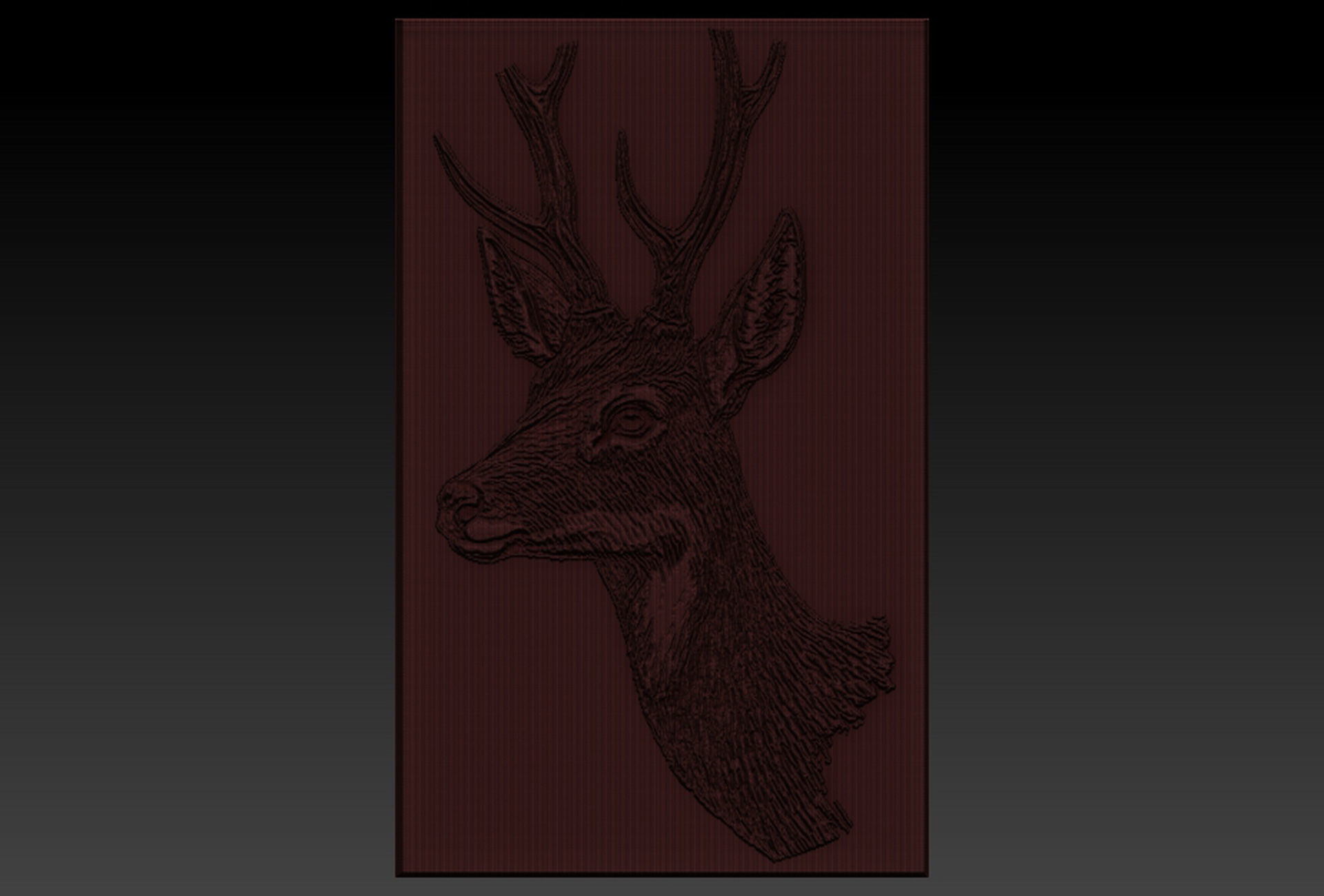 Deer Head 3D print model_6