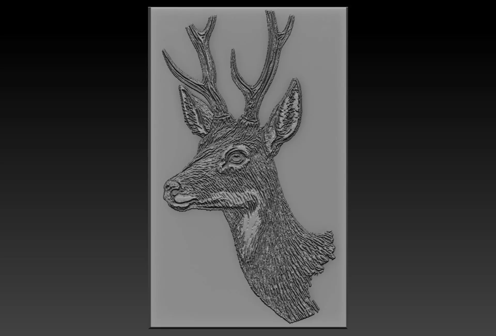 Deer Head 3D print model_0