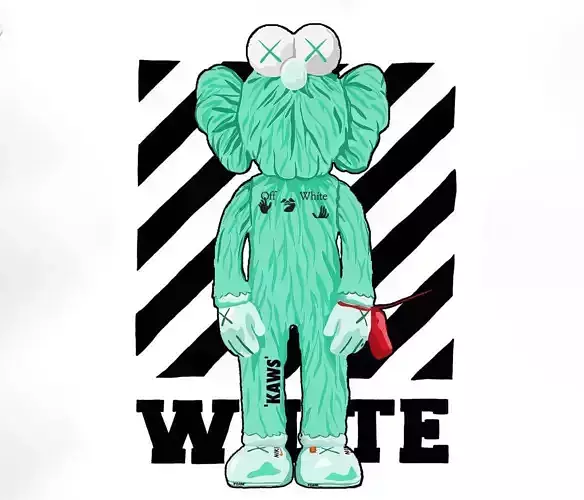 Kaws Off White BFF for Print 3D print model
