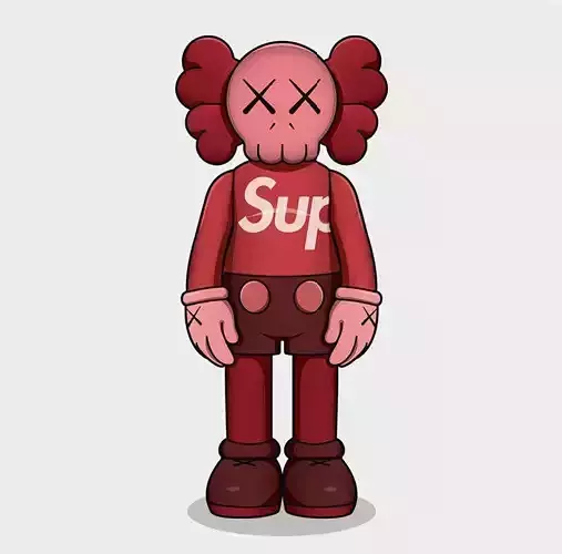 Kaws x Supreme for Print 3D model 3D printable | CGTrader