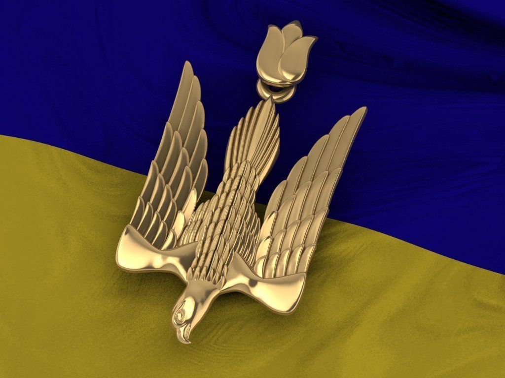 Ukrainian Trident 3D print model_3