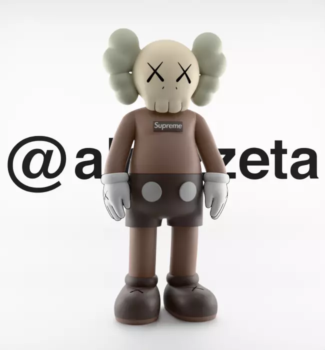 Kaws x Supreme 2 for Print 3D model 3D printable | CGTrader