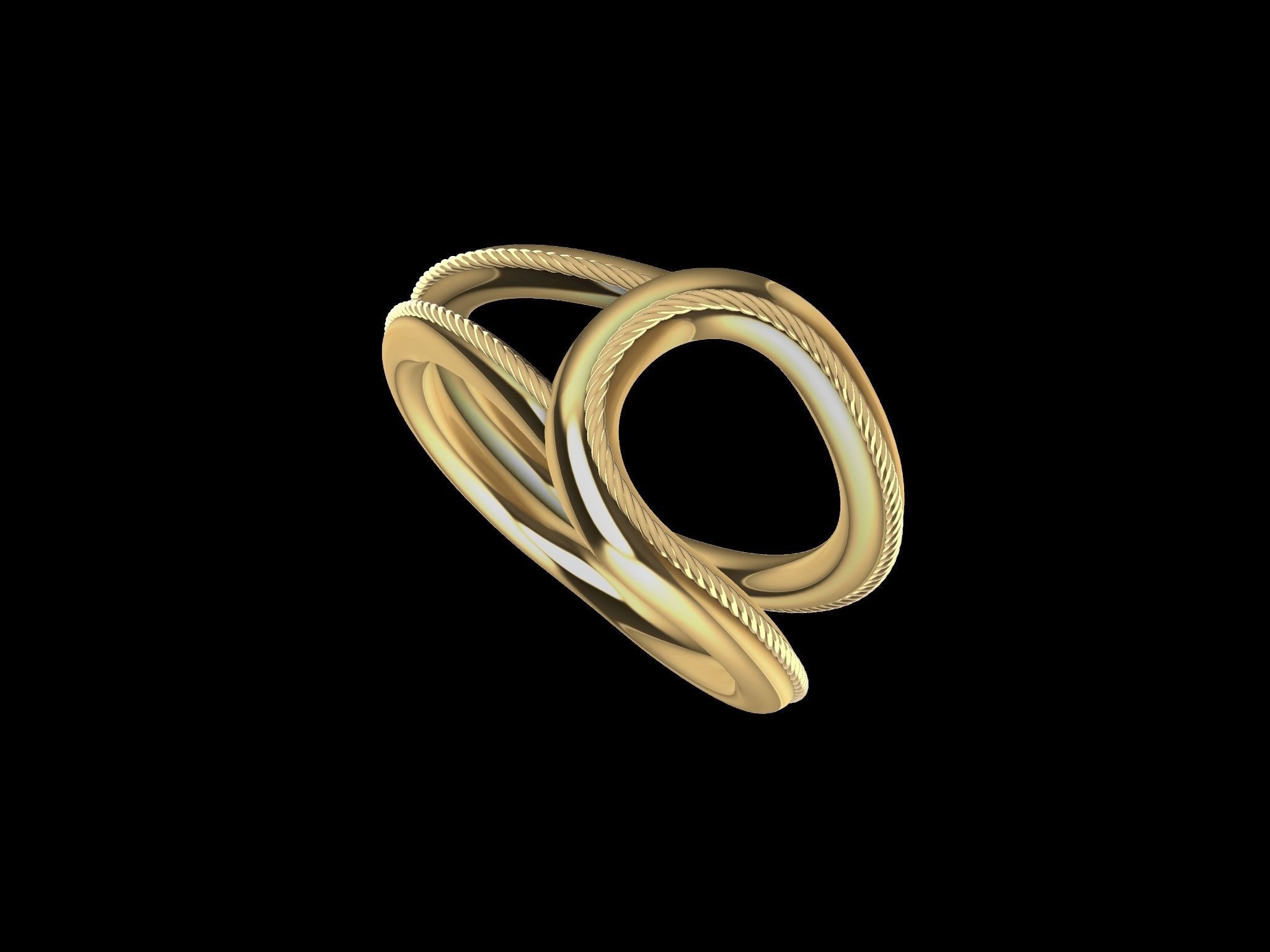 rope ring stl verified 3D print model_13