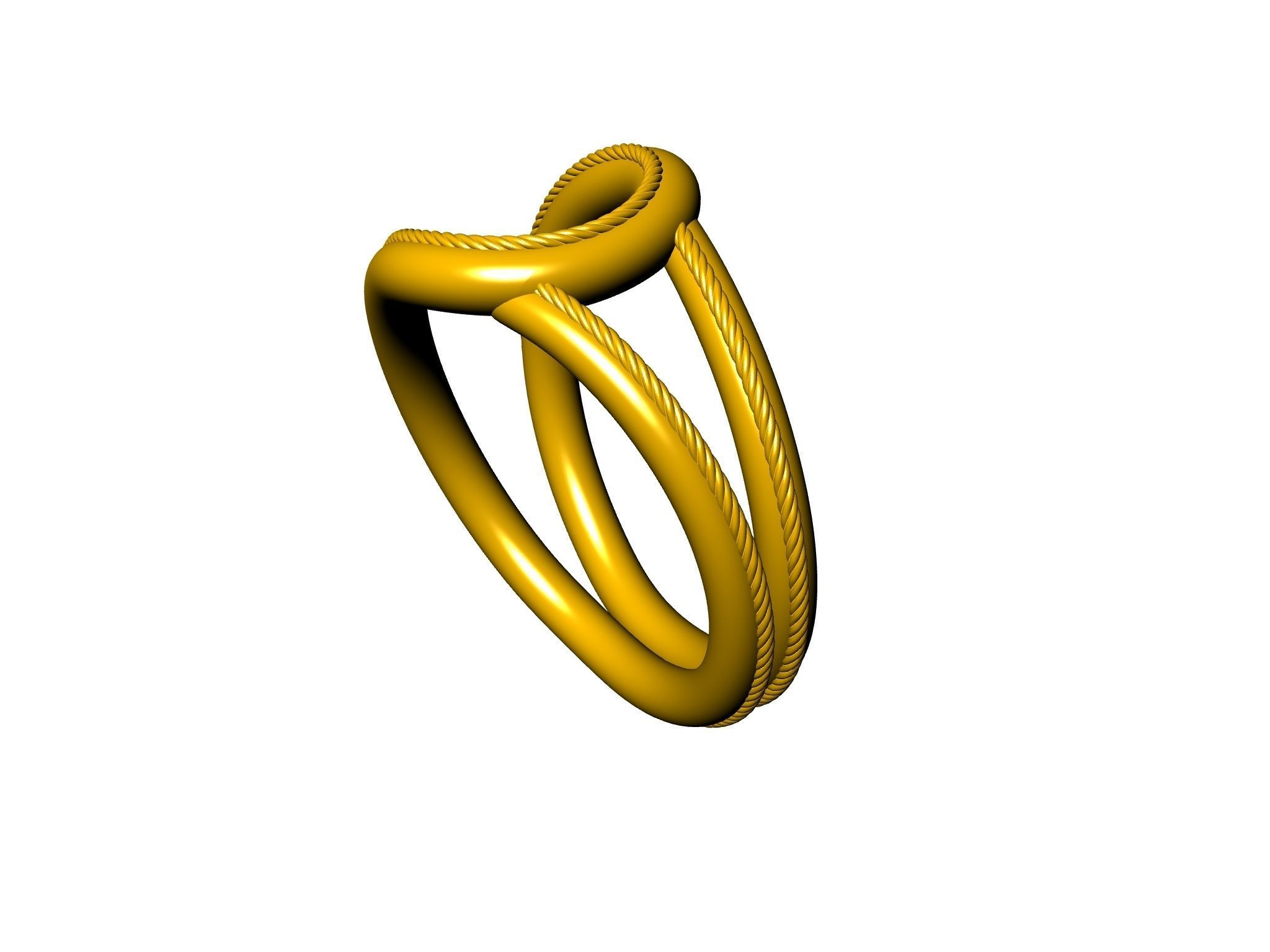 rope ring stl verified 3D print model_3