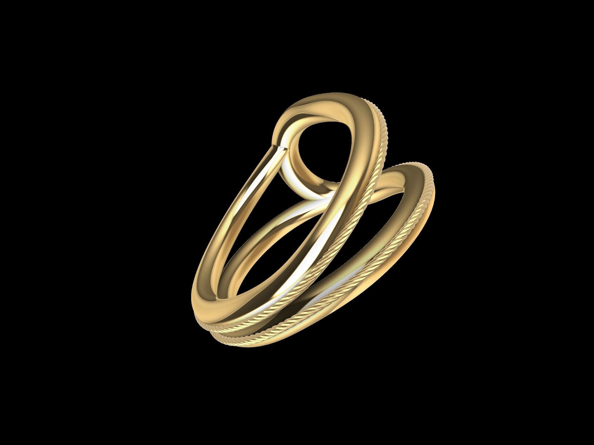 rope ring stl verified 3D print model_22
