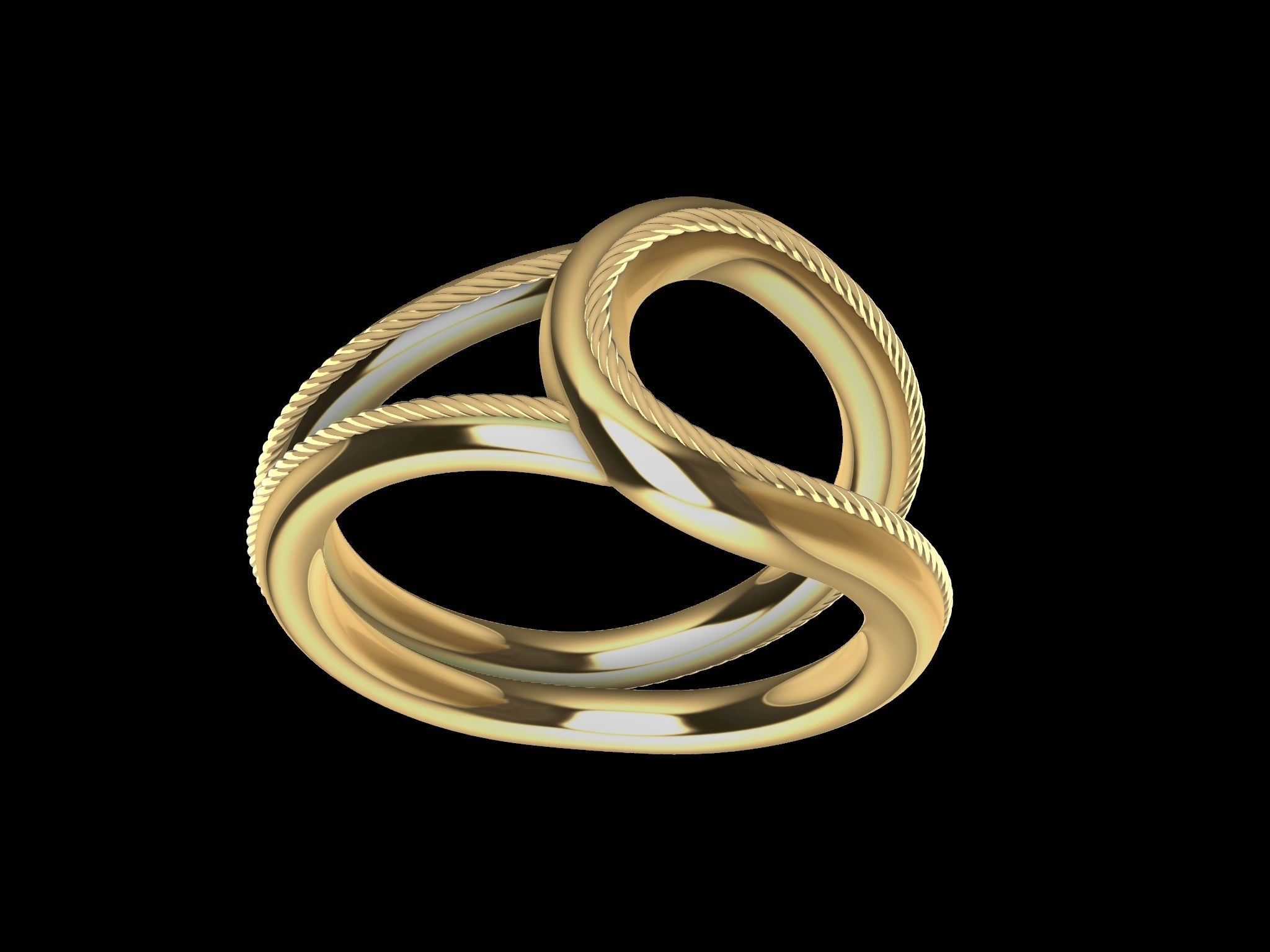 rope ring stl verified 3D print model_21