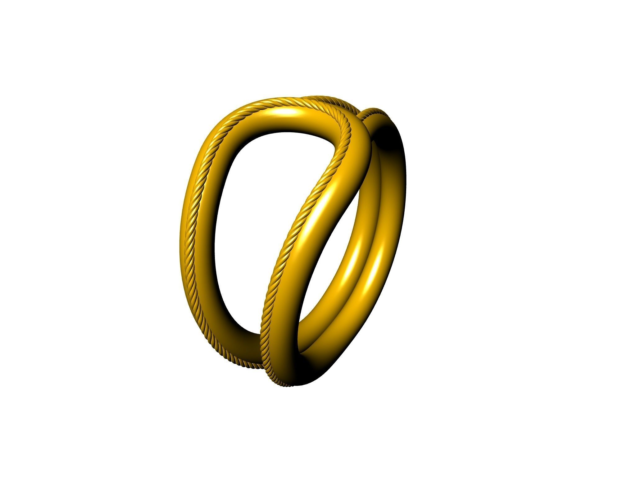 rope ring stl verified 3D print model_2