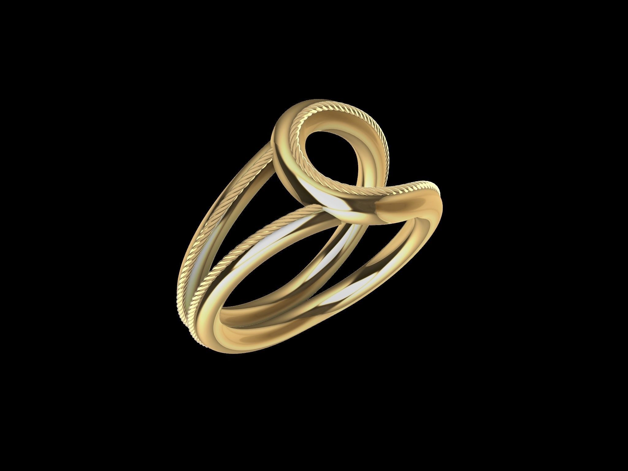rope ring stl verified 3D print model_12