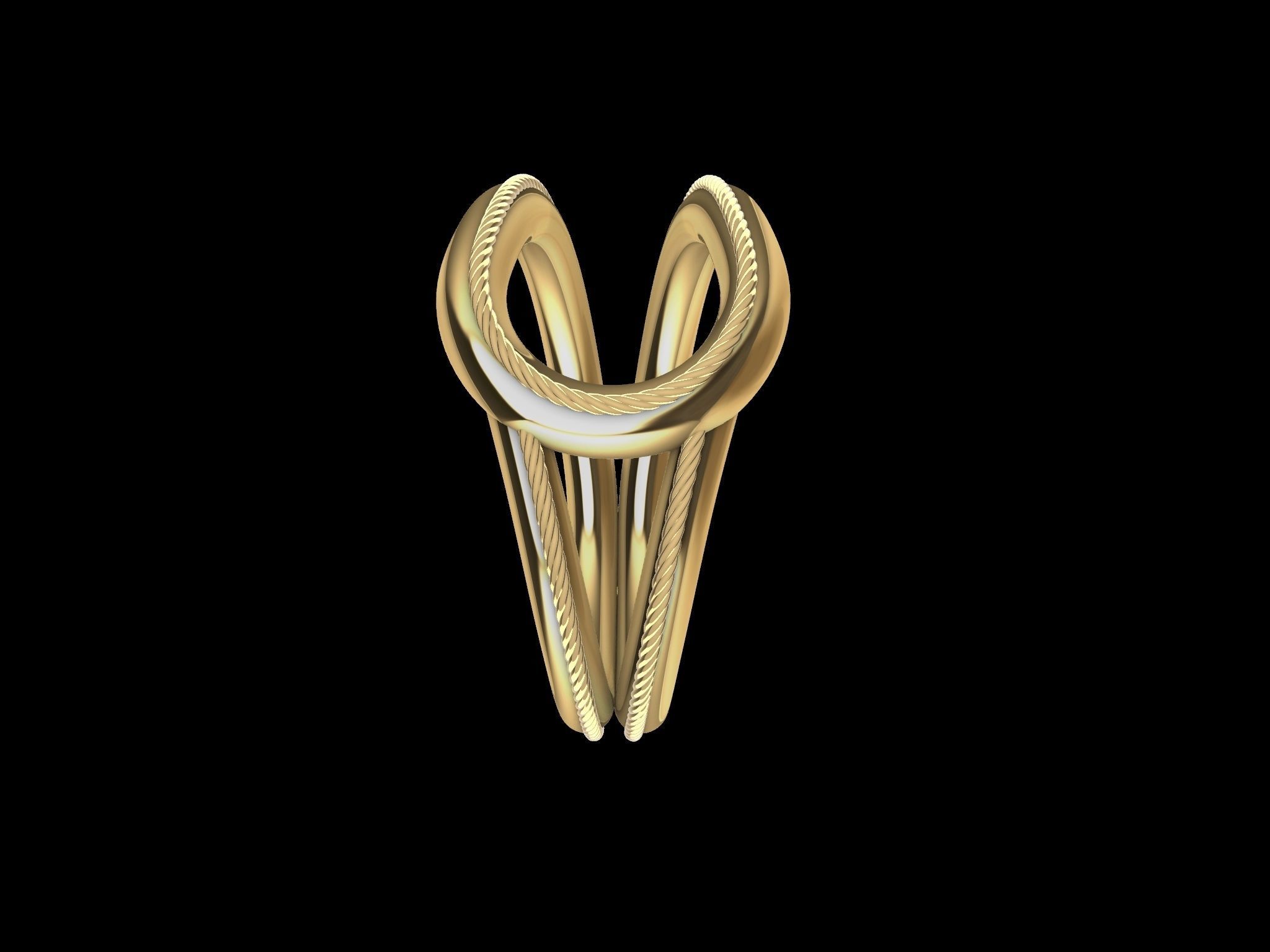 rope ring stl verified 3D print model_19