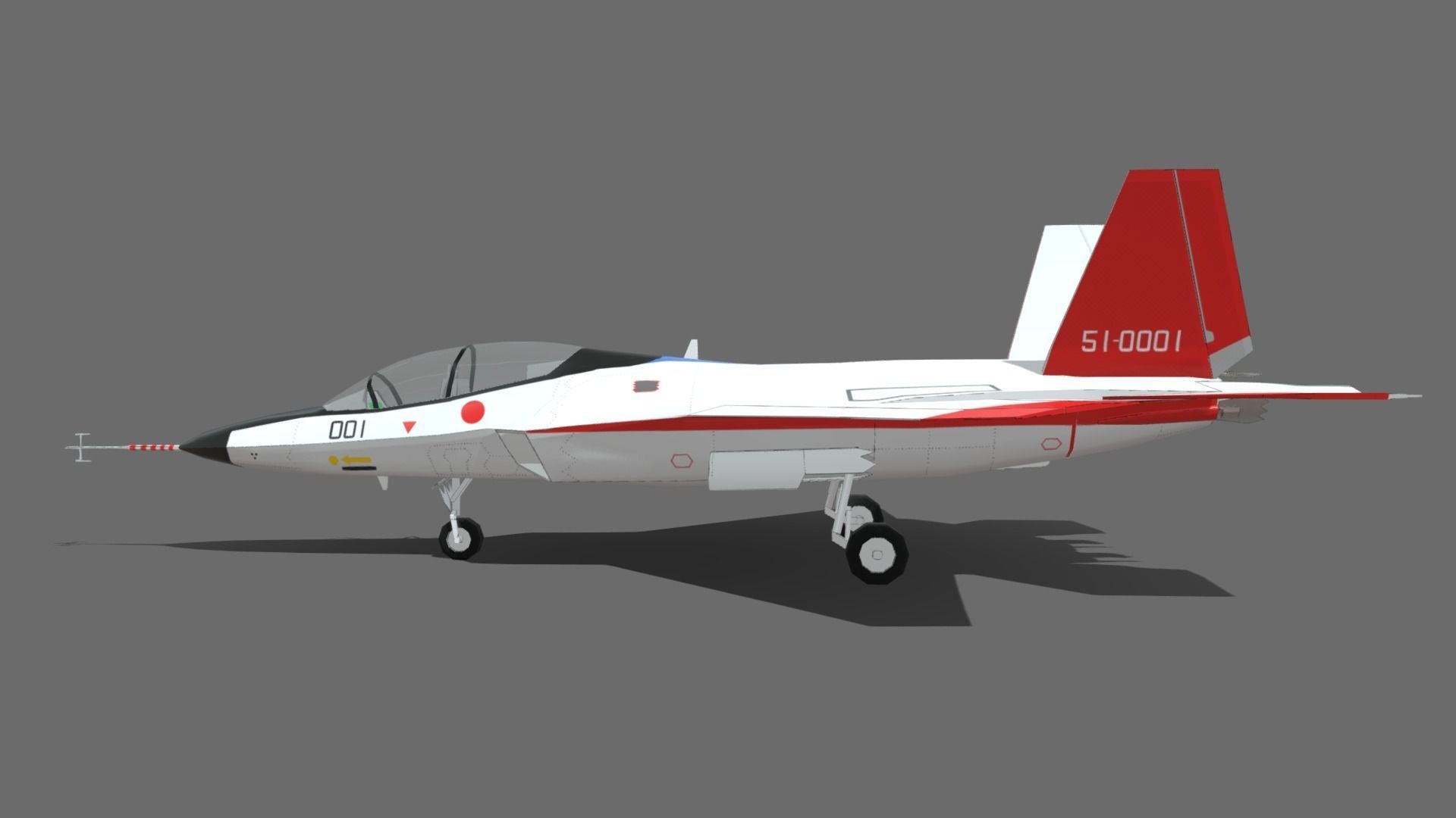 X2 Shinshin Low-poly 3D model_1