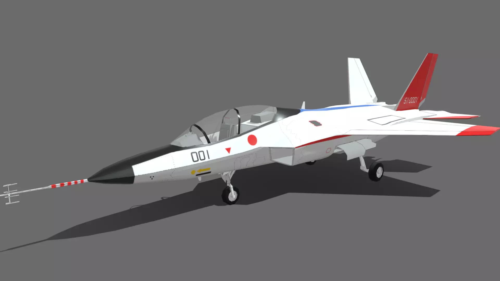 X2 Shinshin Low-poly 3D model_0