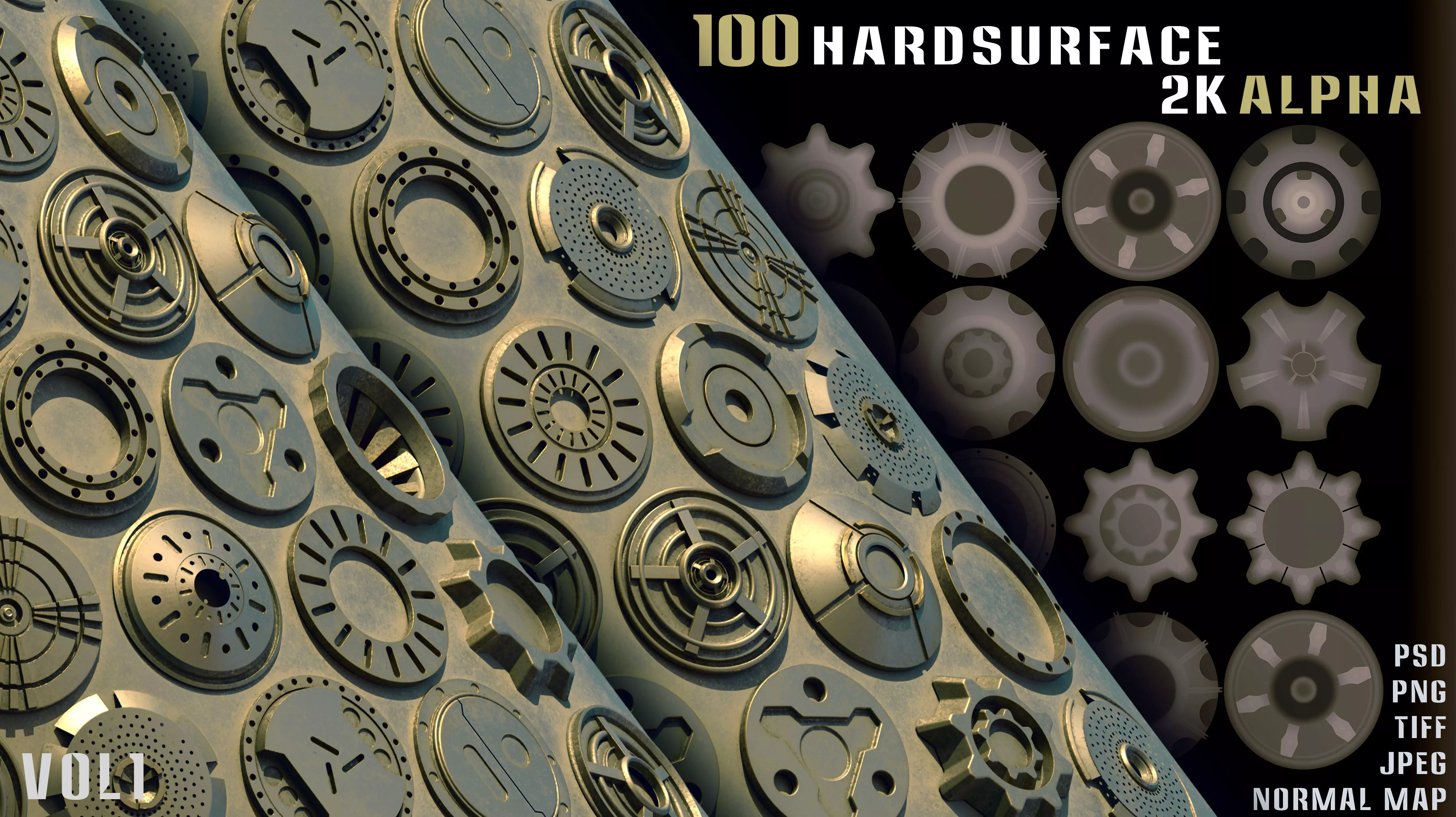 100 Hard surface Alpha - Vol 1 Texture_0