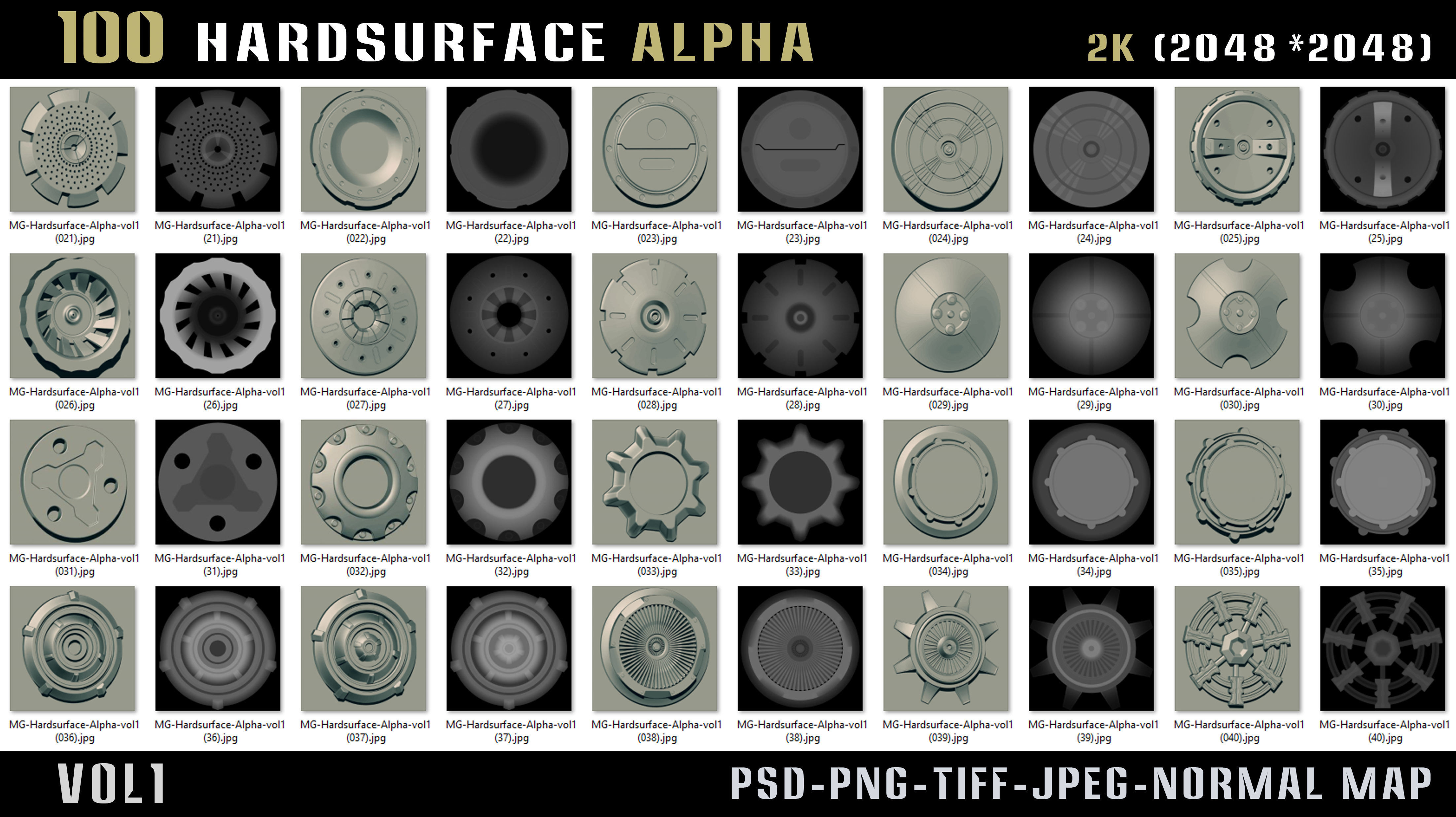 100 Hard surface Alpha - Vol 1 Texture_2