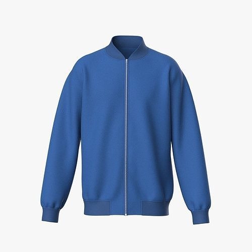 Loose Fit Knit Jacket Design 3D model