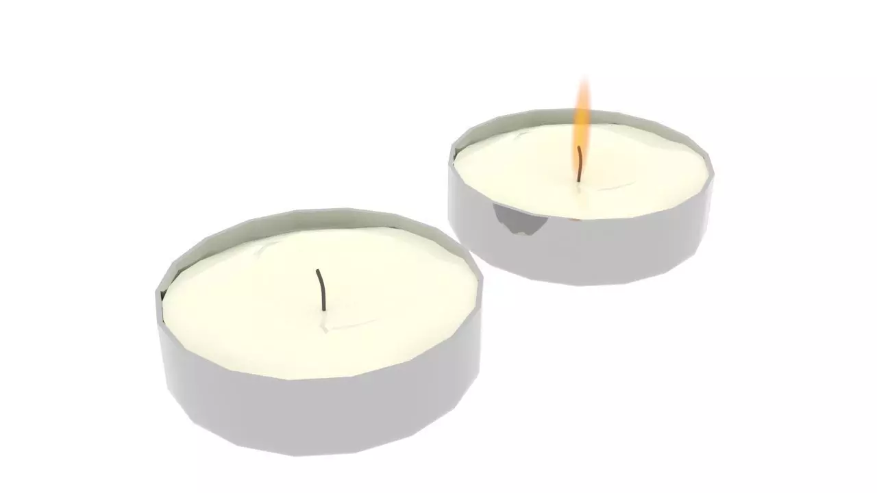 Mini Candles 3D model_0