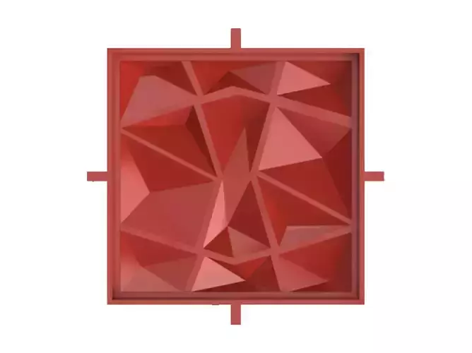 Molde para losas de yeso o cemento  Wall panel mold 3D print model