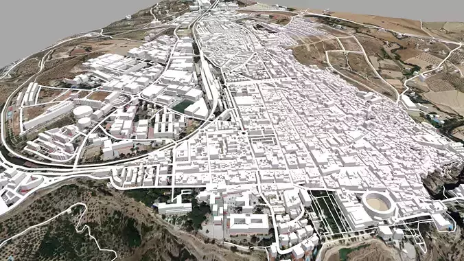 Cityscape Ronda Italy 3D model