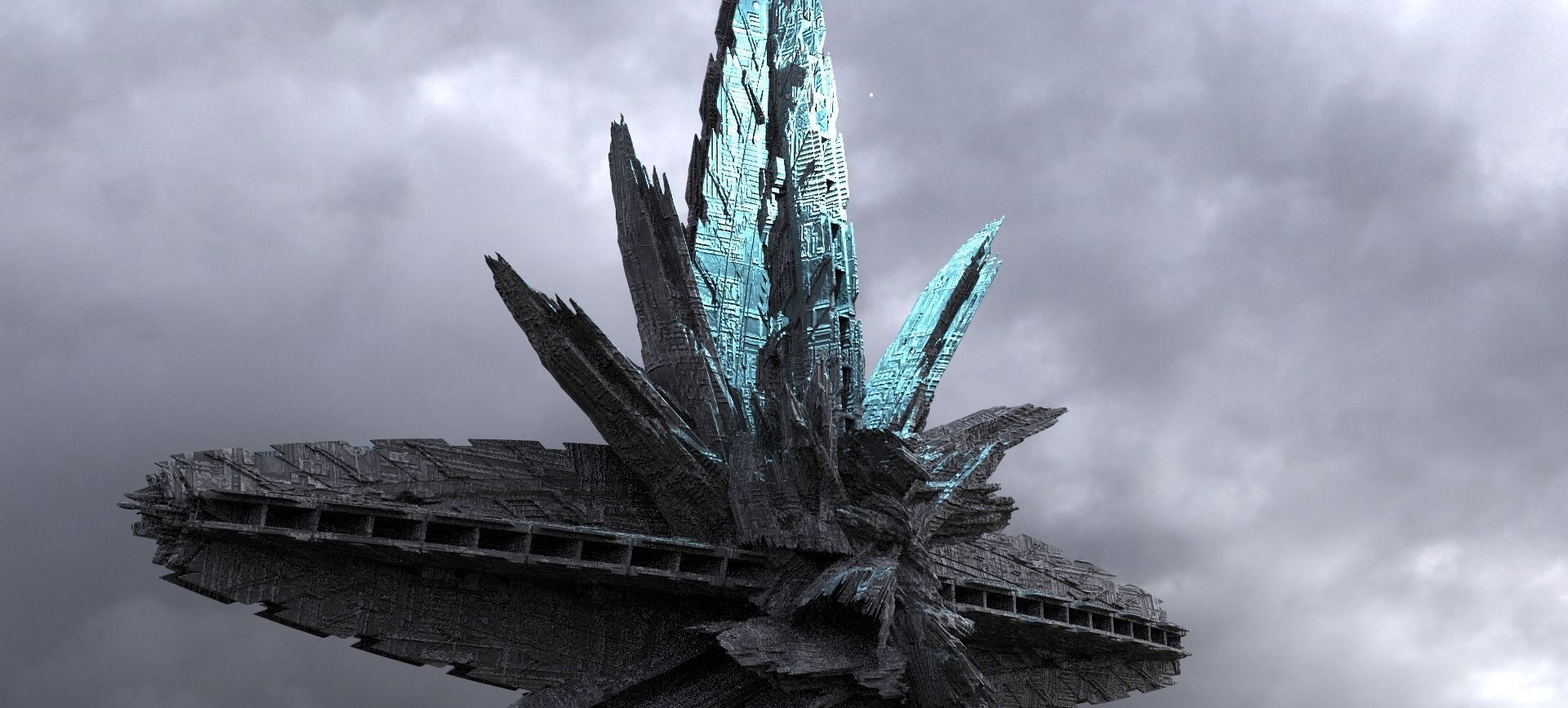 Crystal Alien Monolith 1 3D 3D model_3