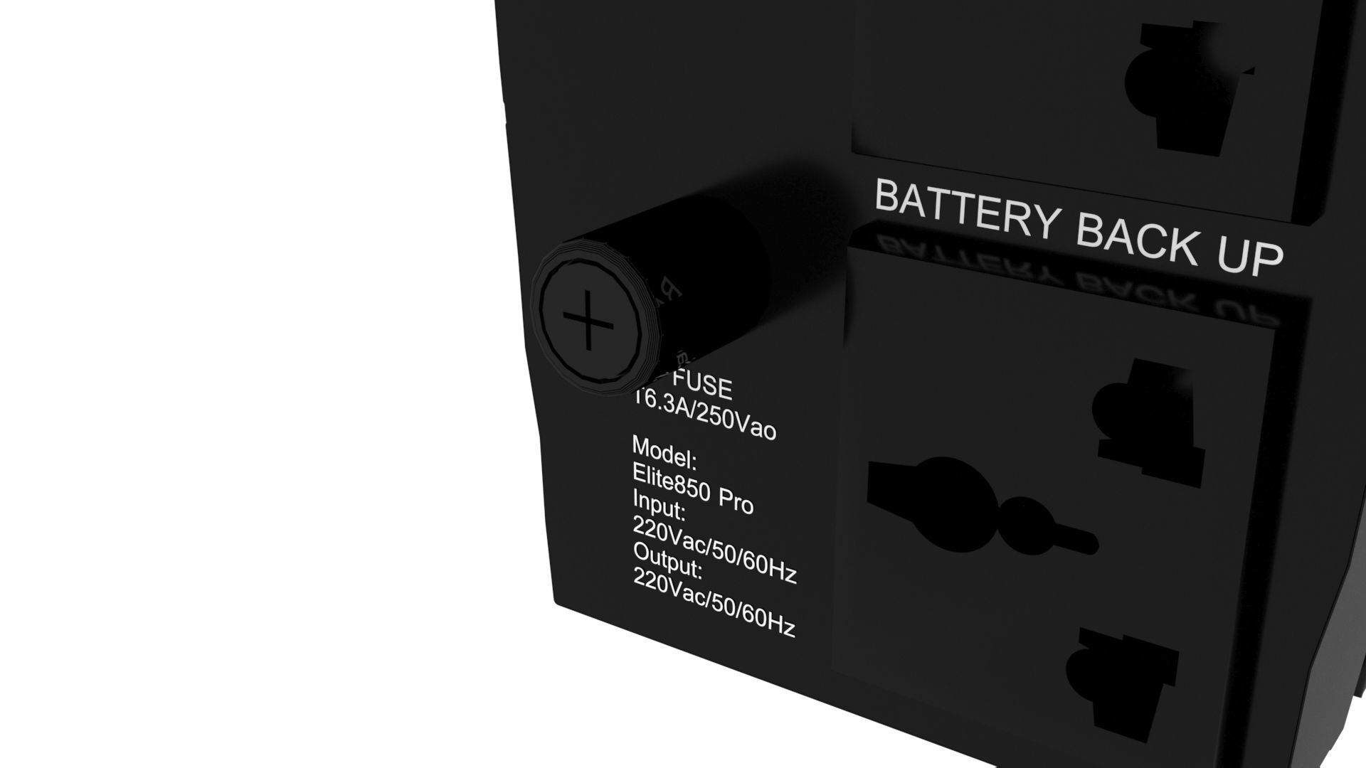 Mercury Backup UPS 3D model_6