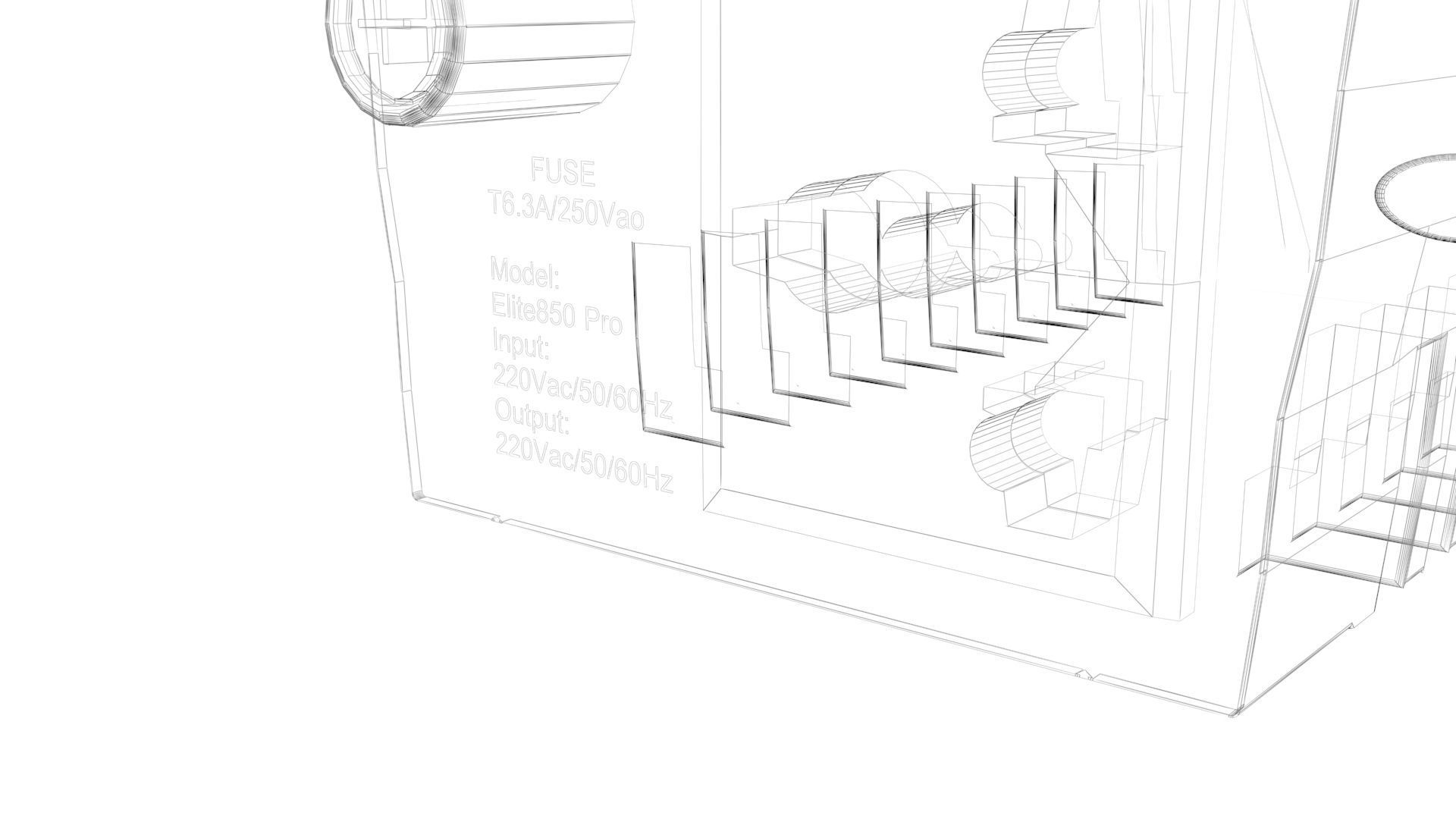 Mercury Backup UPS 3D model_16