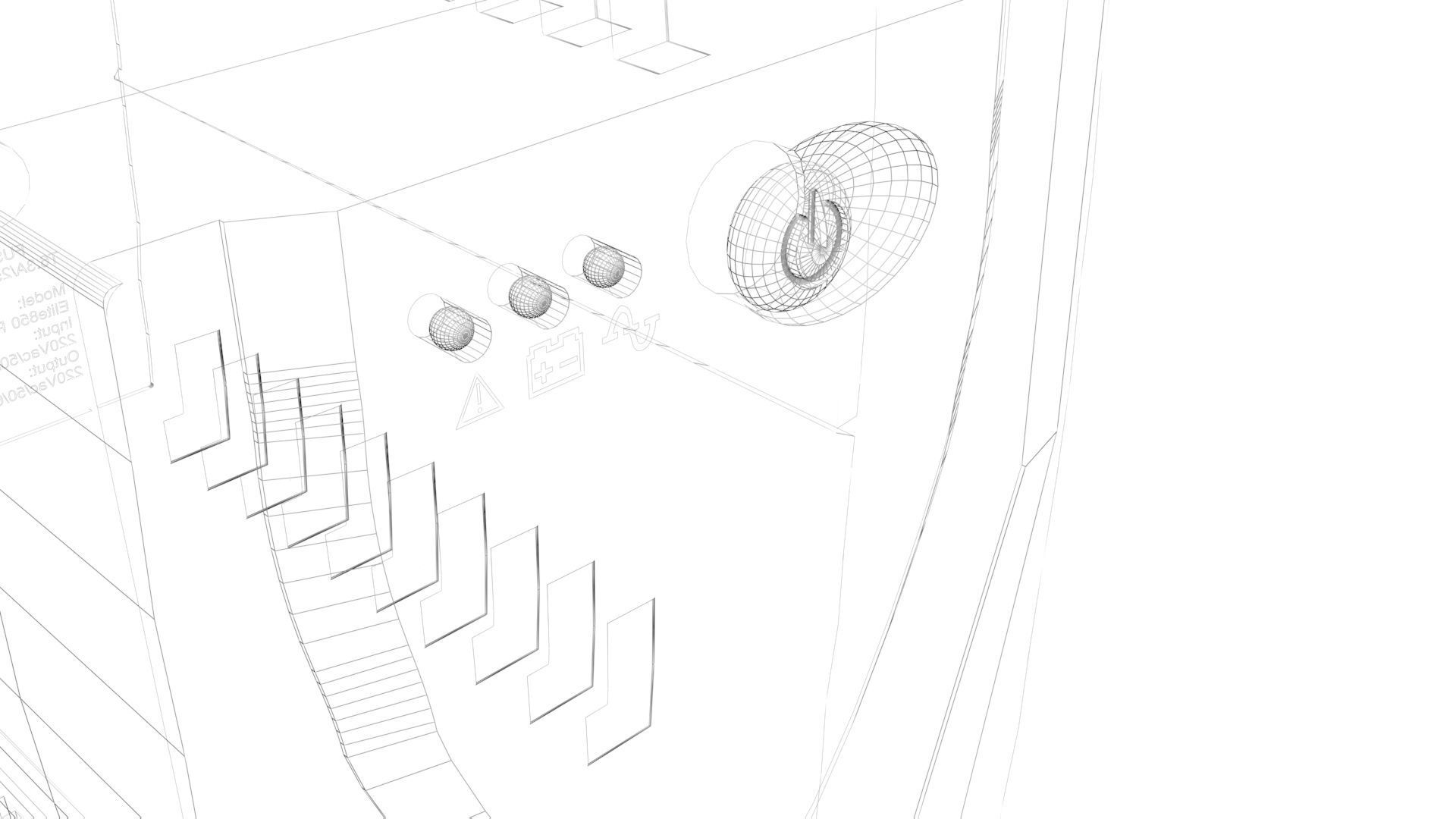 Mercury Backup UPS 3D model_9