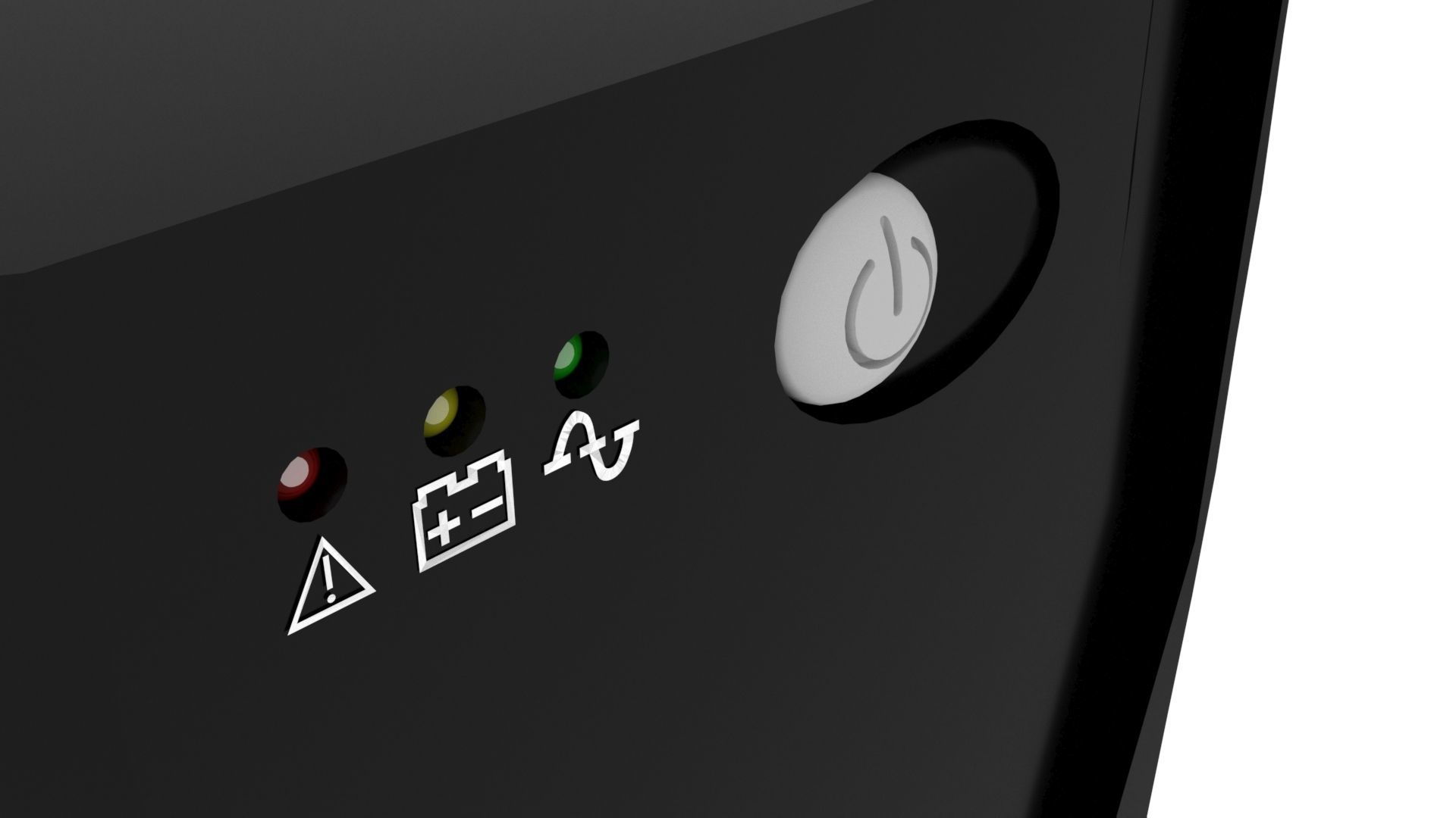 Mercury Backup UPS 3D model_1