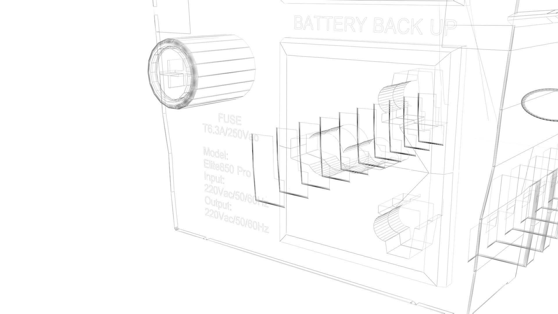Mercury Backup UPS 3D model_14