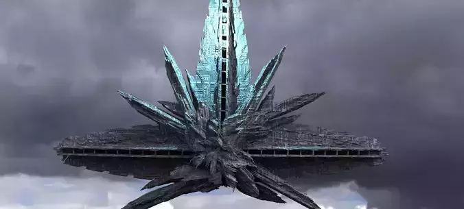 Crystal Alien Monolith 2 3D model