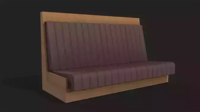 Leather double chair