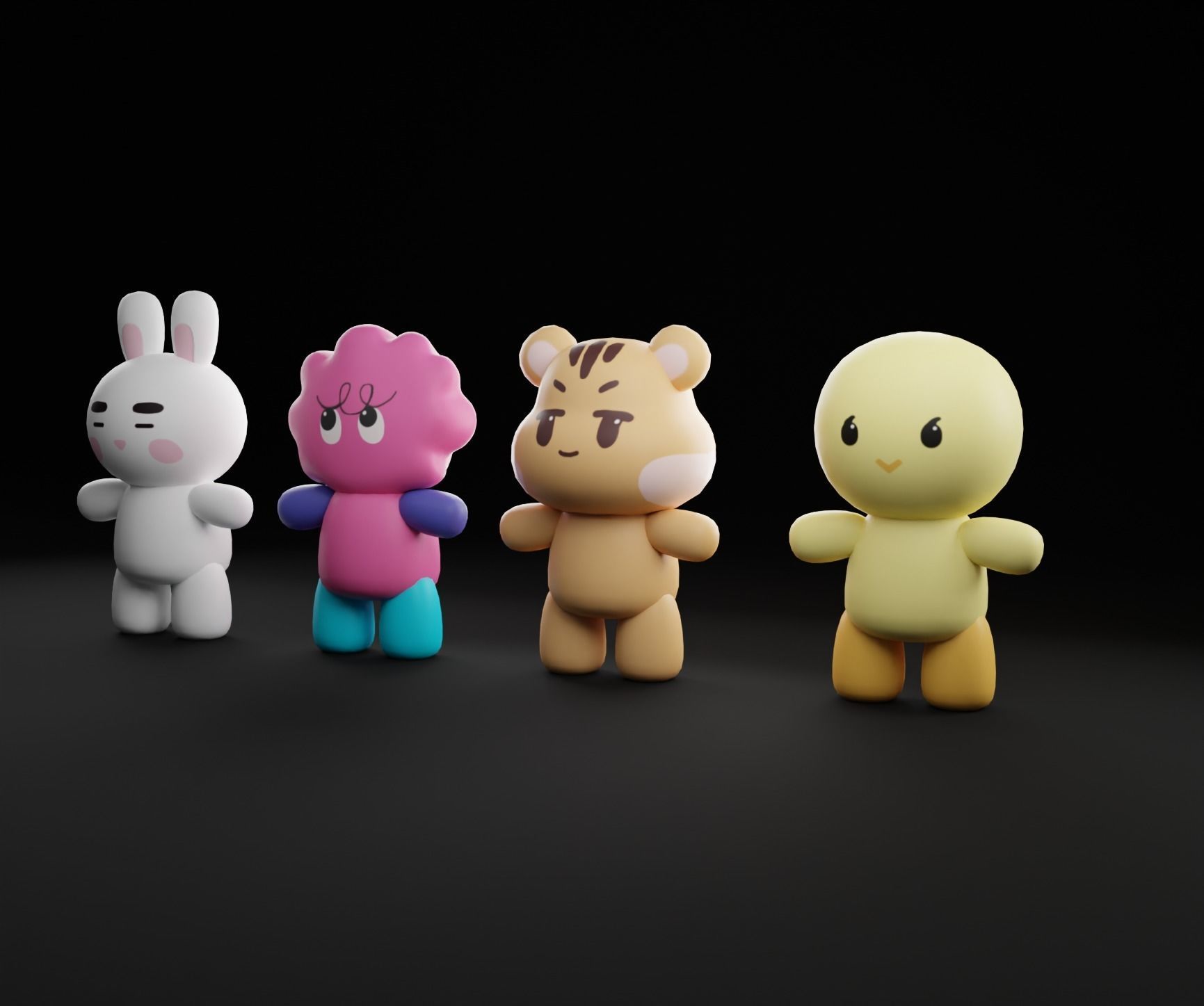 Shinee Dolls Kpop Fanart Free low-poly 3D model_1