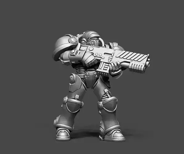 Trooper In space - 35mm scale