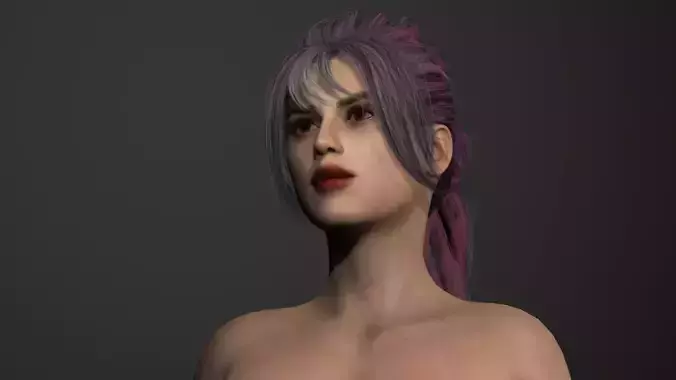 Realistic Female Character 10 Low-poly 3D model