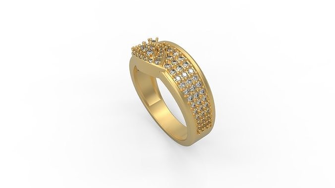 Cocktail Ring 073 3D print model