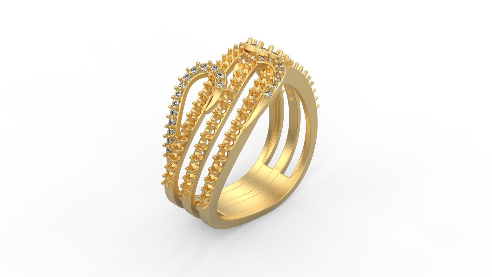 Cocktail Ring 077 3D print model_1