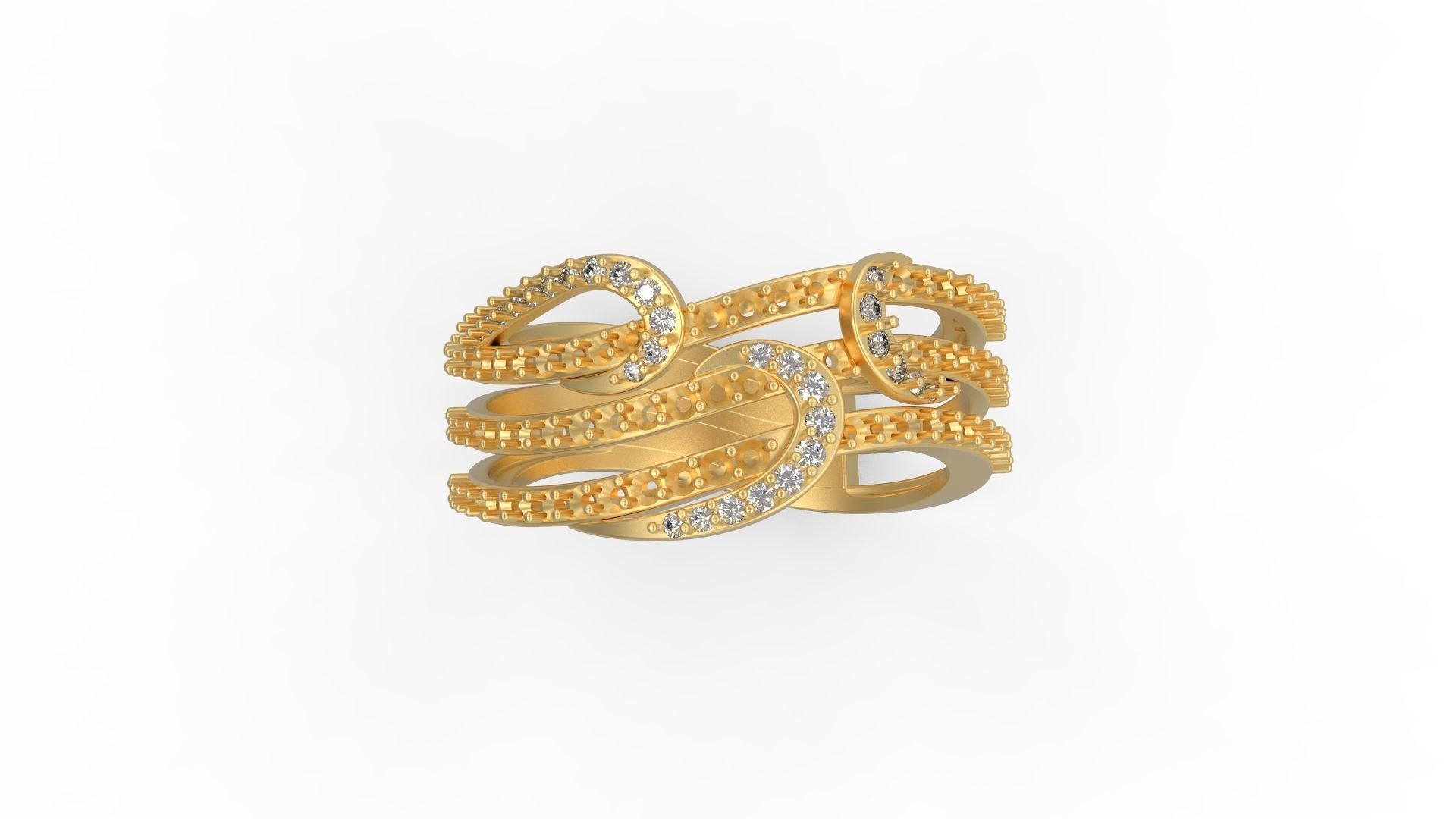 Cocktail Ring 077 3D print model_4