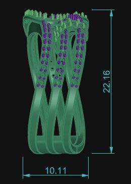 Cocktail Ring 077 3D print model_8