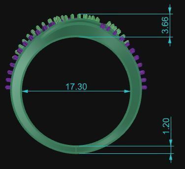 Cocktail Ring 077 3D print model_6