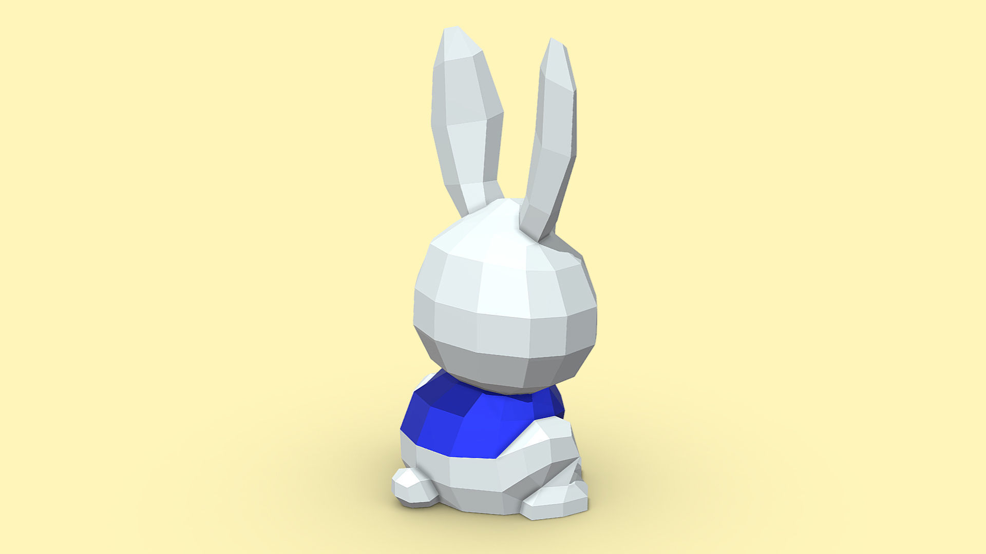 Rabbit bunny 3D print model_4