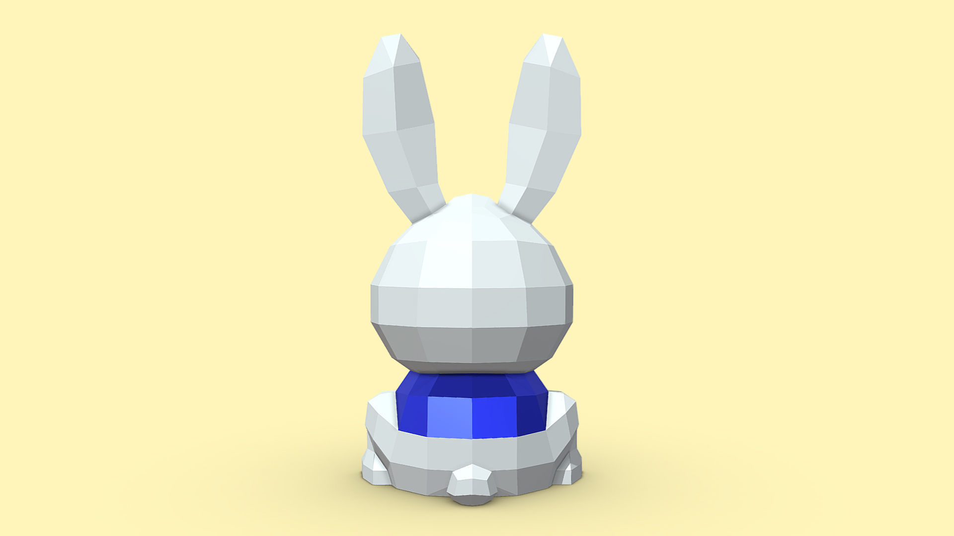 Rabbit bunny 3D print model_3