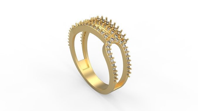 Cocktail Ring 081 3D print model