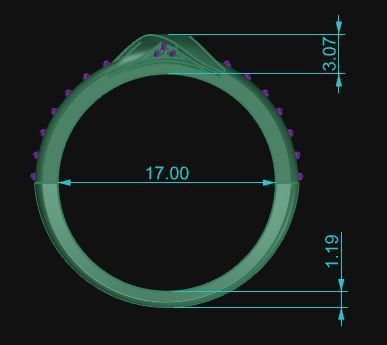 Cocktail Ring 082 3D print model_6