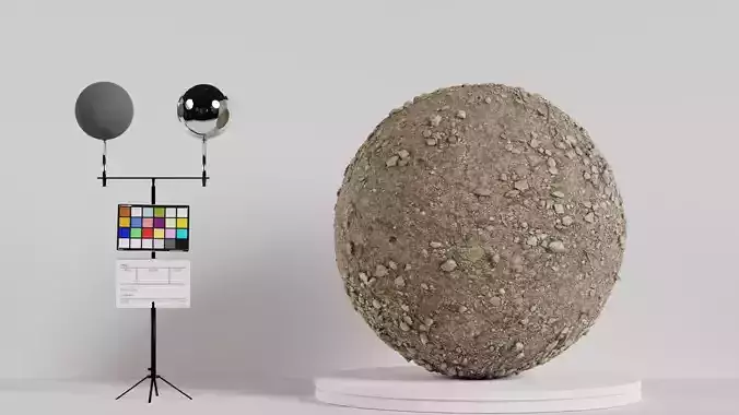 Material Test Studio Low-poly 3D model