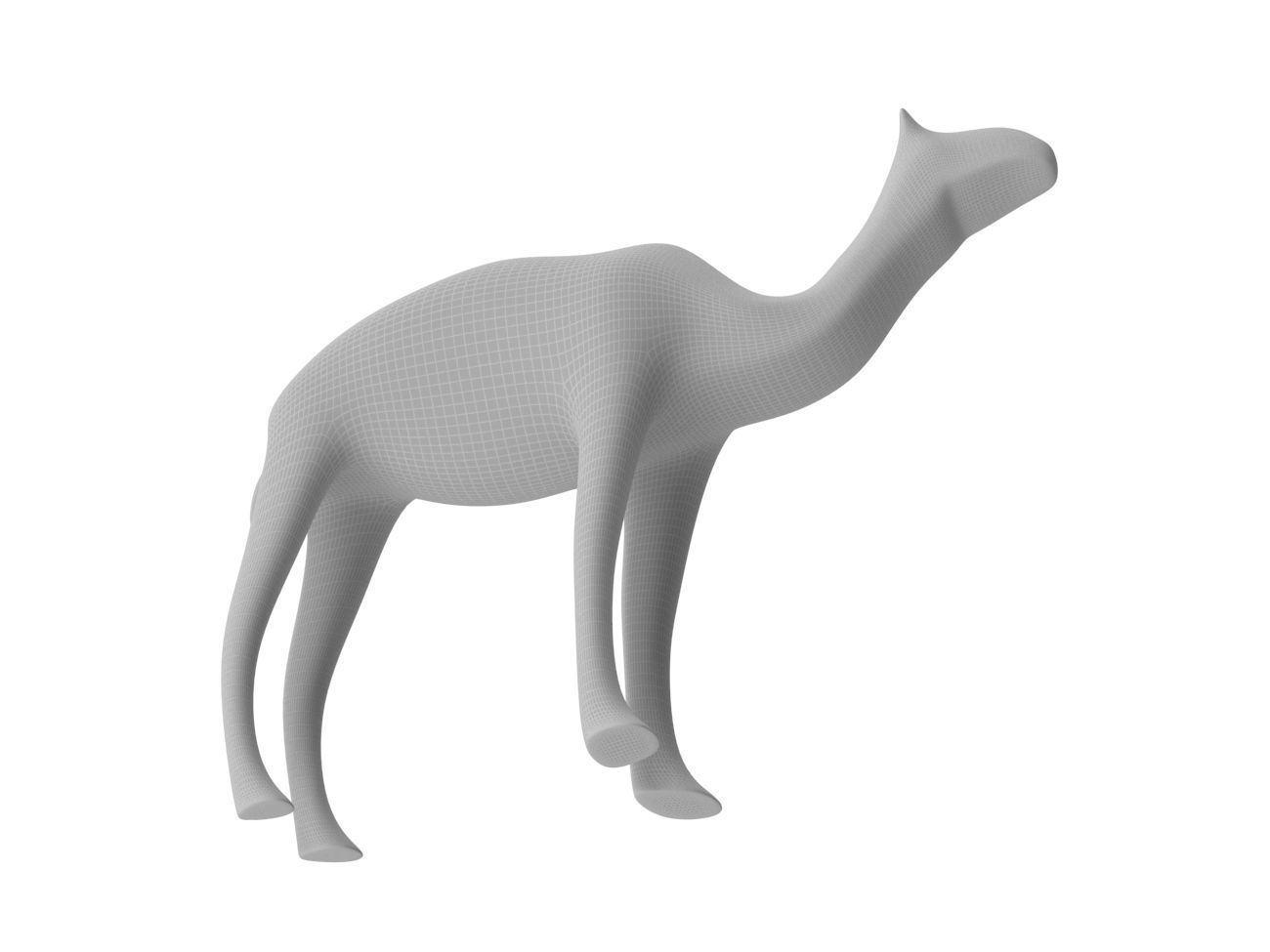 Camel PBR Low-poly 3D model_16