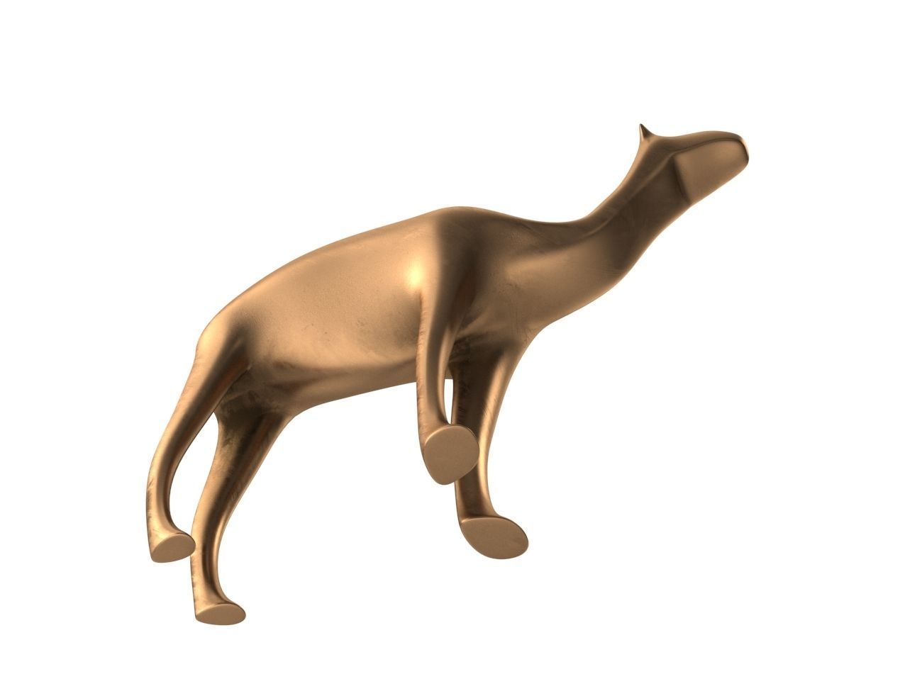 Camel PBR Low-poly 3D model_10