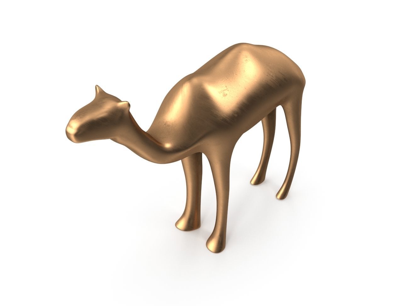 Camel PBR Low-poly 3D model_5