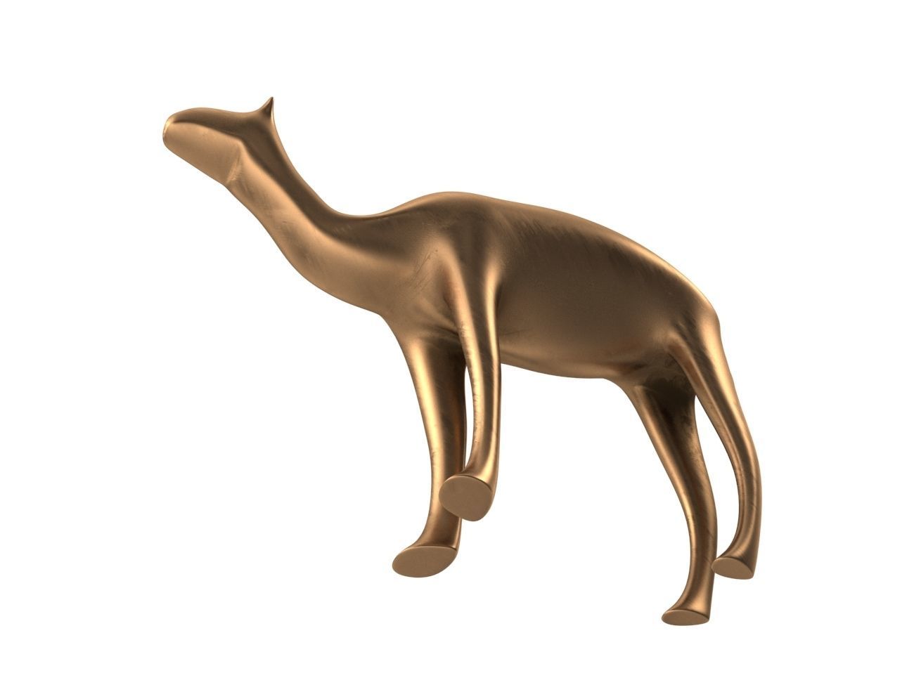 Camel PBR Low-poly 3D model_8