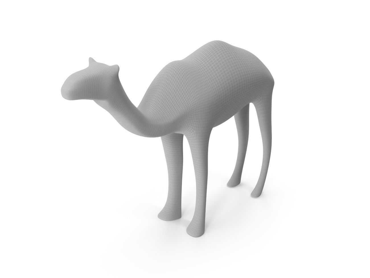 Camel PBR Low-poly 3D model_15
